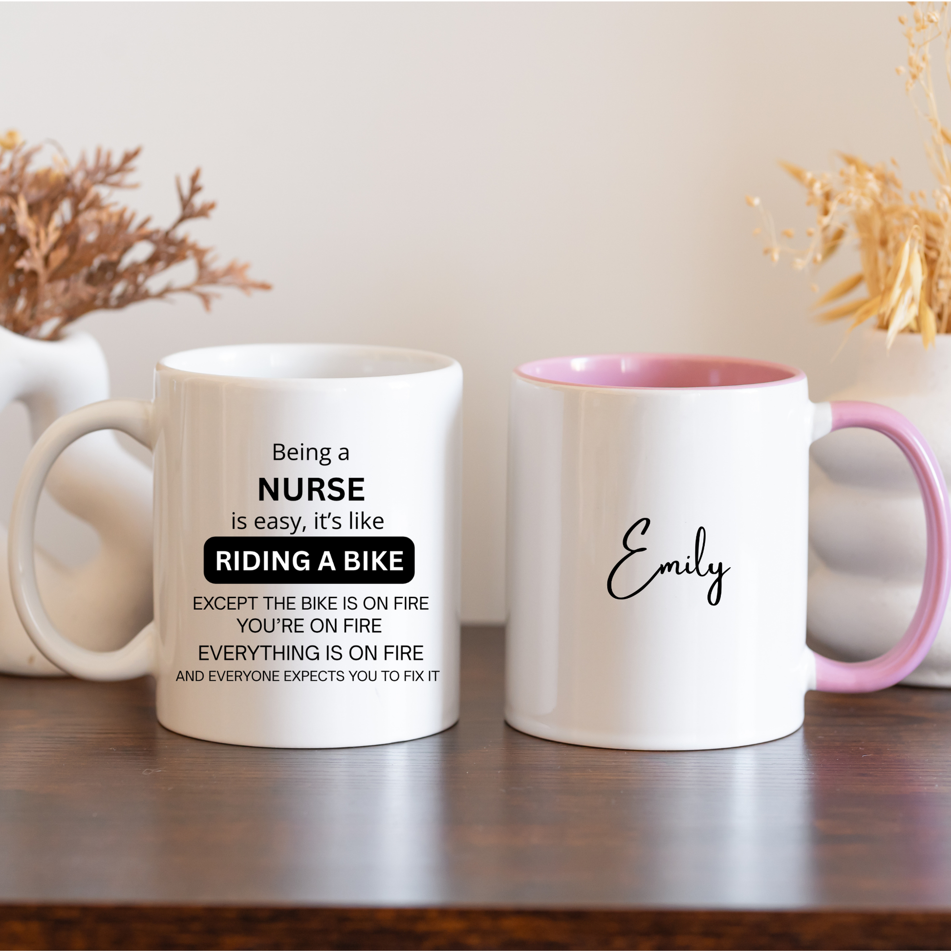 Personalised Nurse Mug. Custom Nurse Gift. Nurse Appreciation Gift. Nursing Graduation Gift. Funny RN Gift. Custom RN Gift