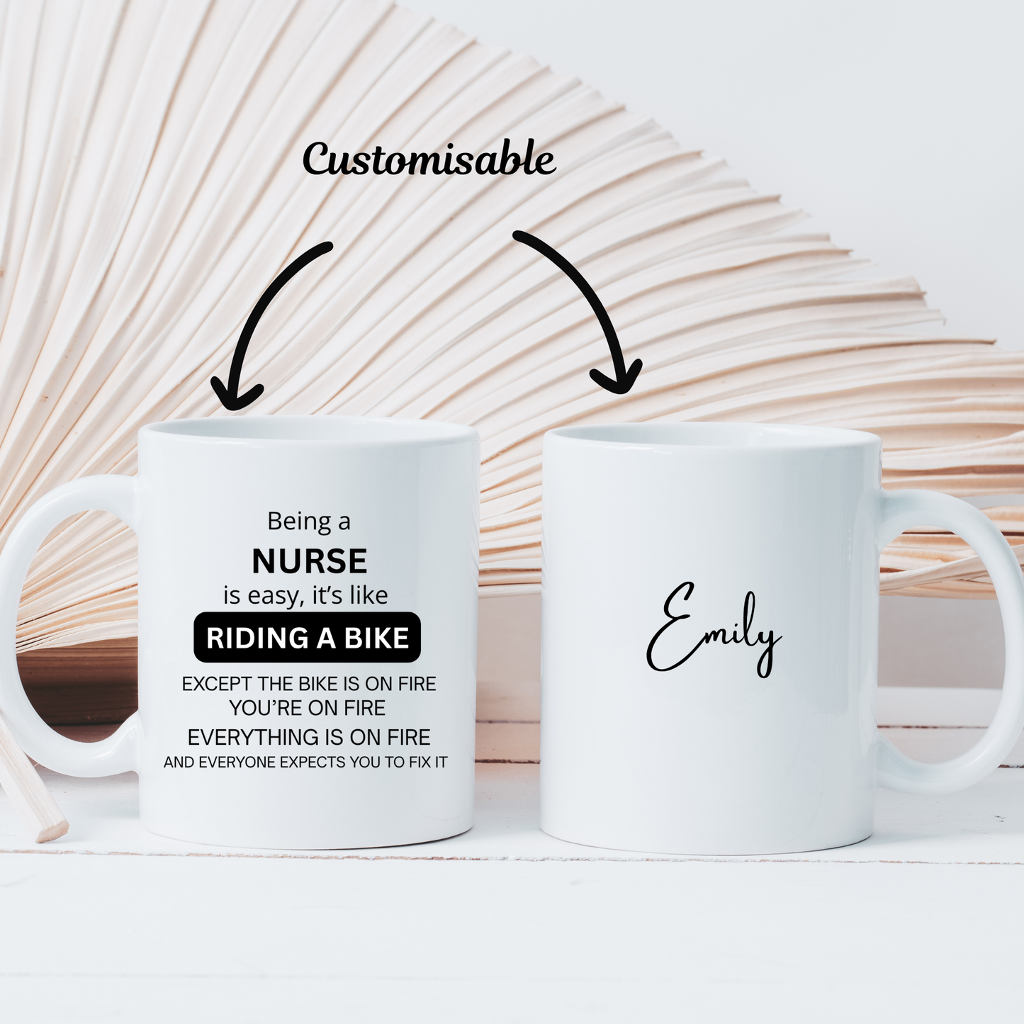 Personalised Nurse Mug. Custom Nurse Gift. Nurse Appreciation Gift. Nursing Graduation Gift. Funny RN Gift. Custom RN Gift