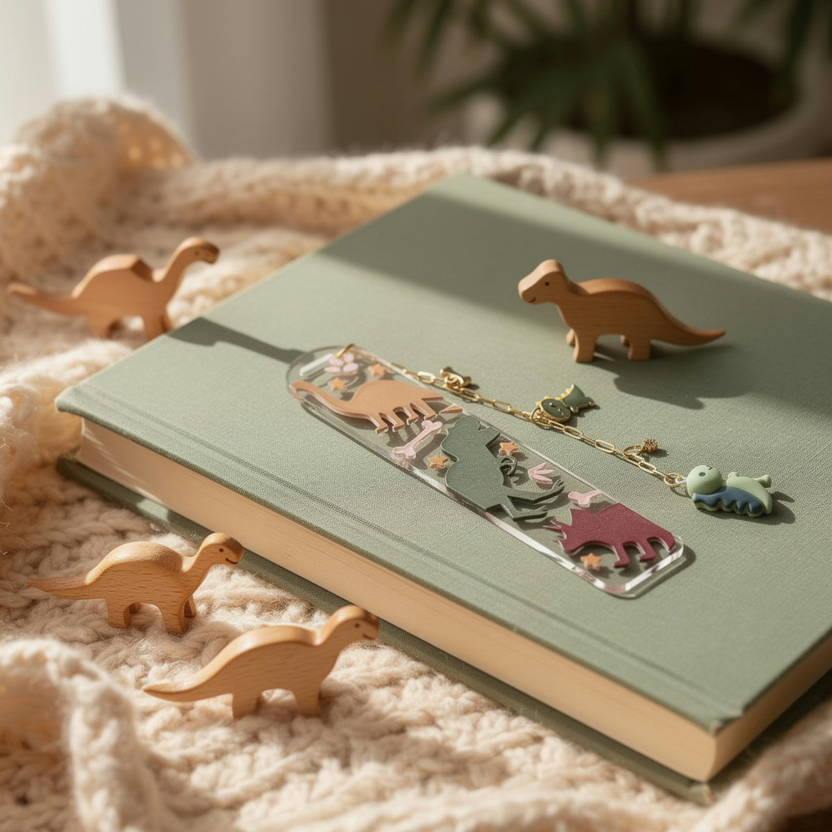 Dinosaur Bookmark for Kids . Dino Bookmark .  Dinosaur Lover Gift . Dinosaur Lover Bookmark for Kids