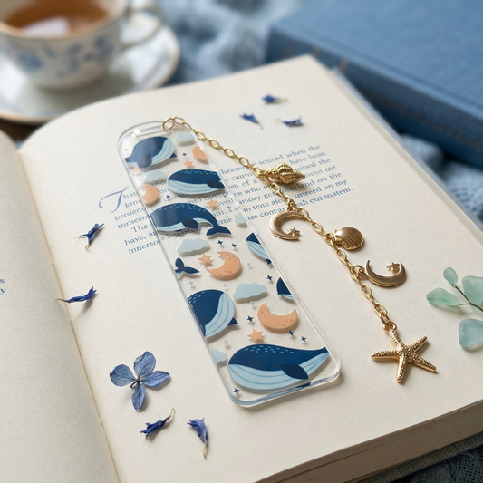 Ocean Whale Acrylic Bookmark