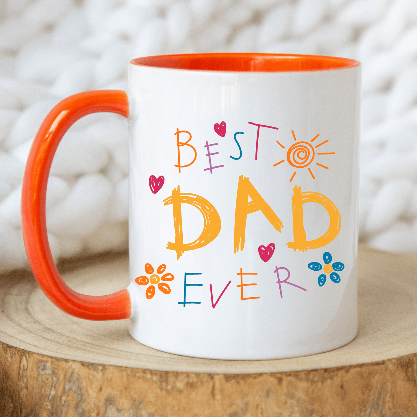 Dad Mug with Kids Handprints