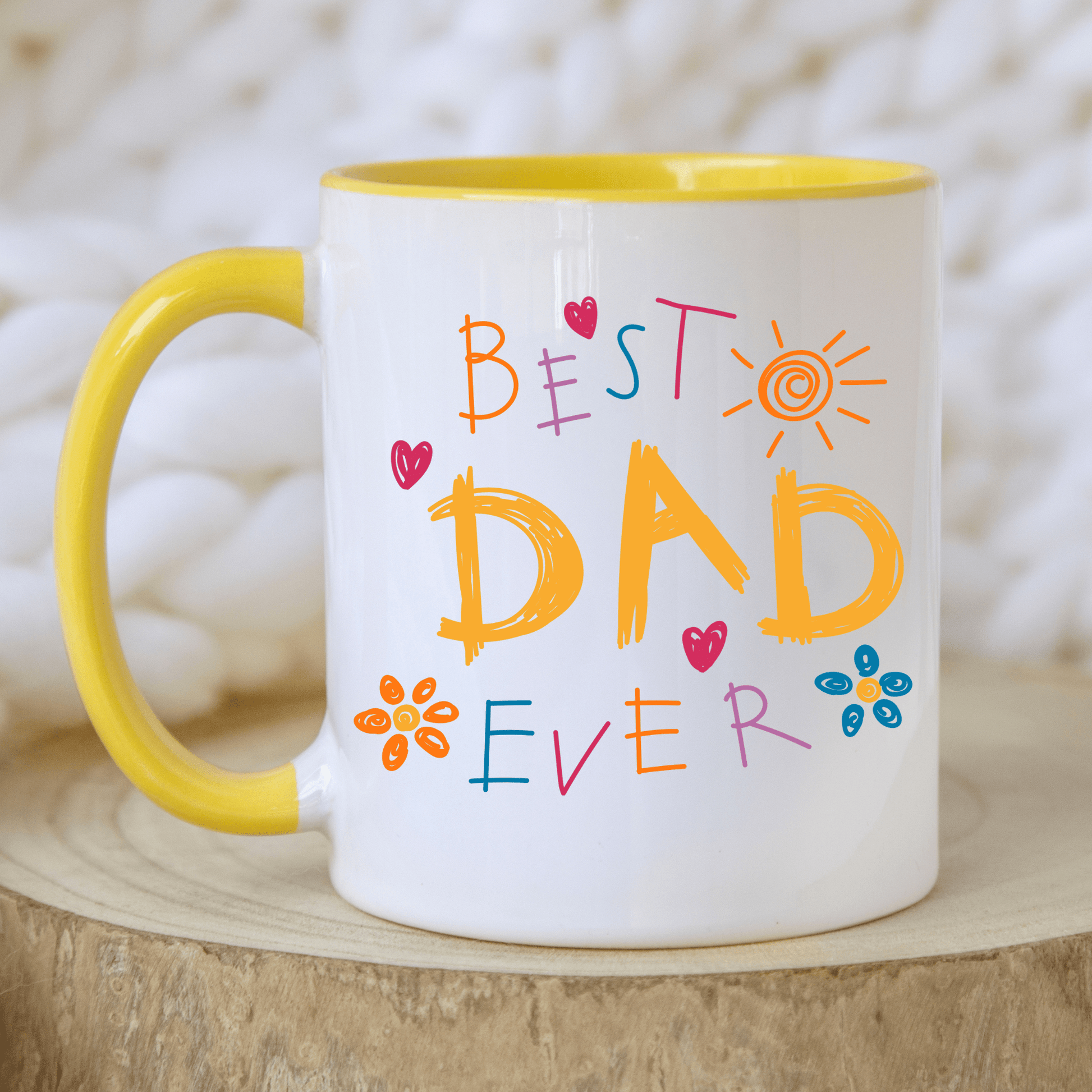 Dad Mug with Kids Handprints