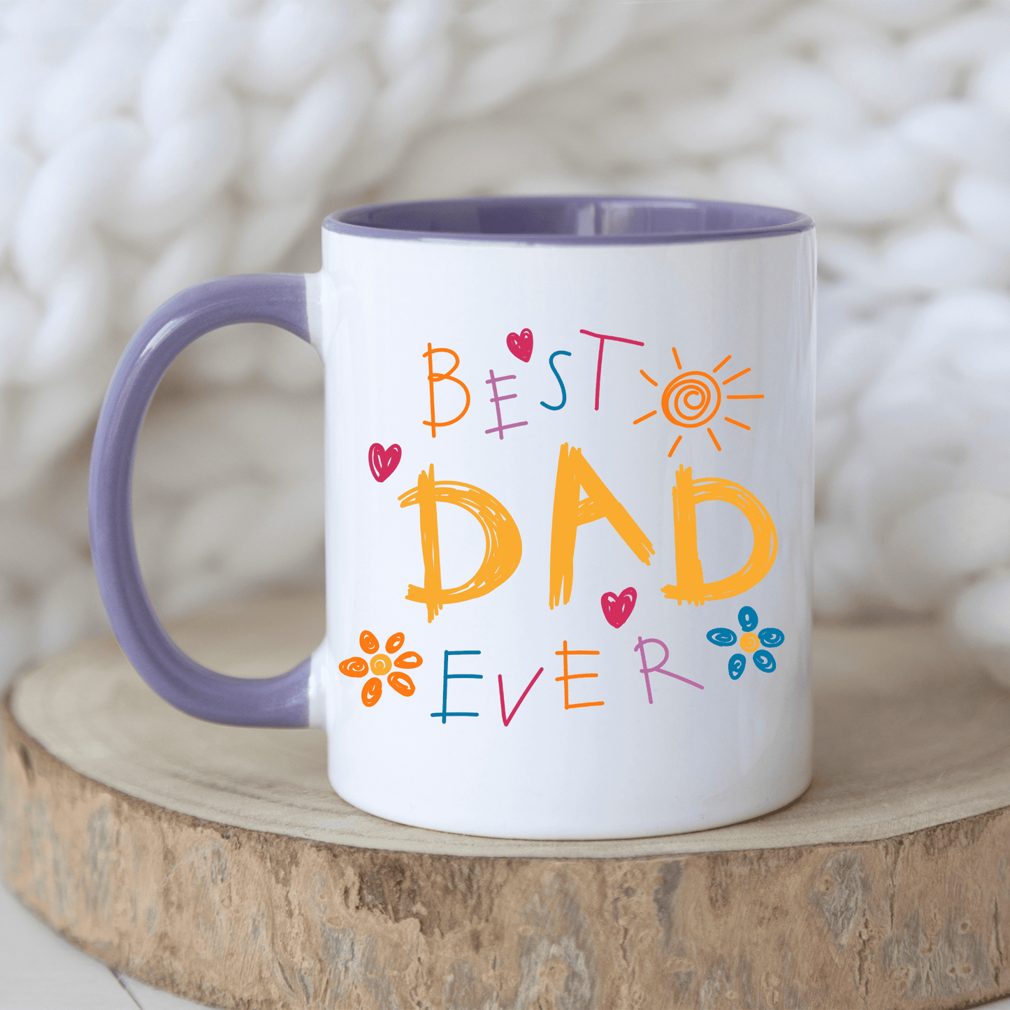 Dad Mug with Kids Handprints