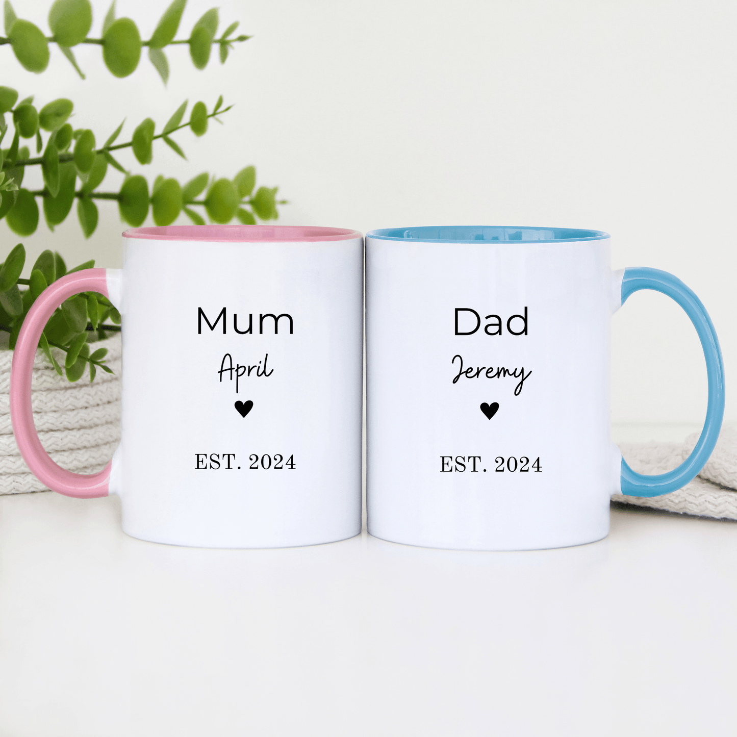 Mum and Dad Mug Set