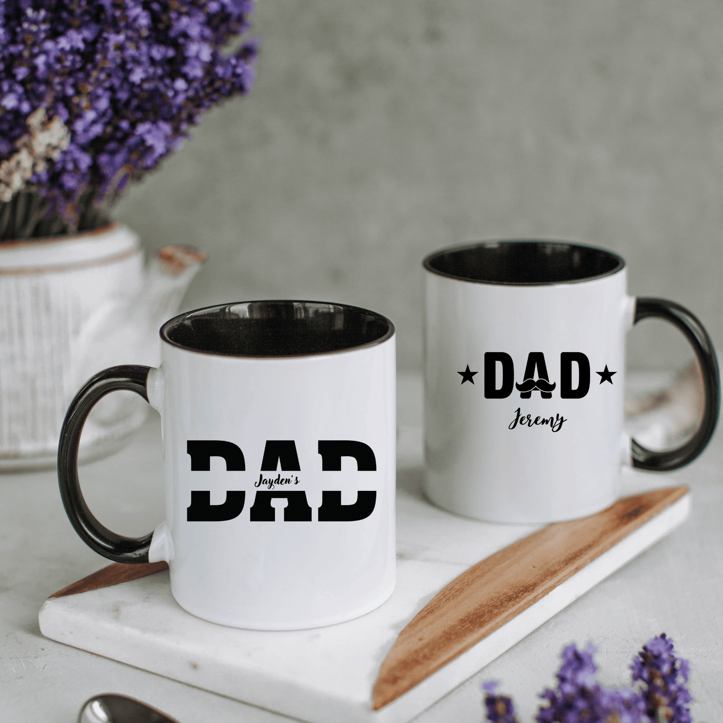 Personalised Dad Mug with kids names