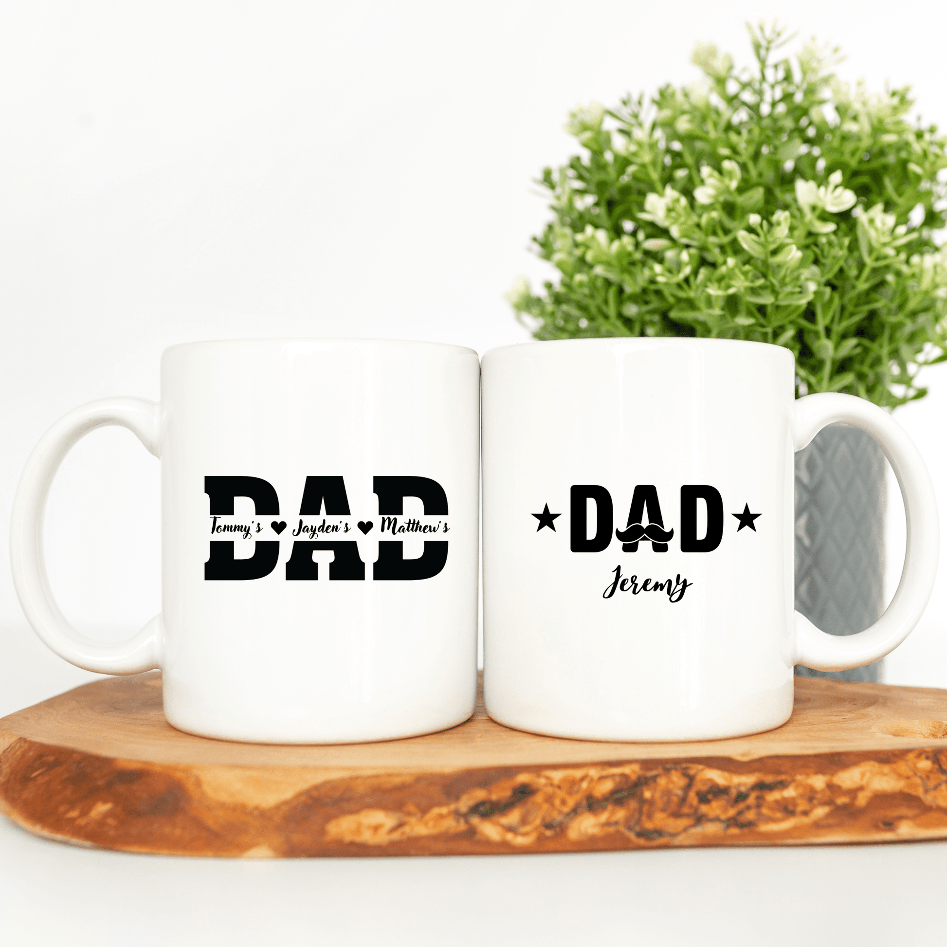 Personalised Dad Mug with kids names