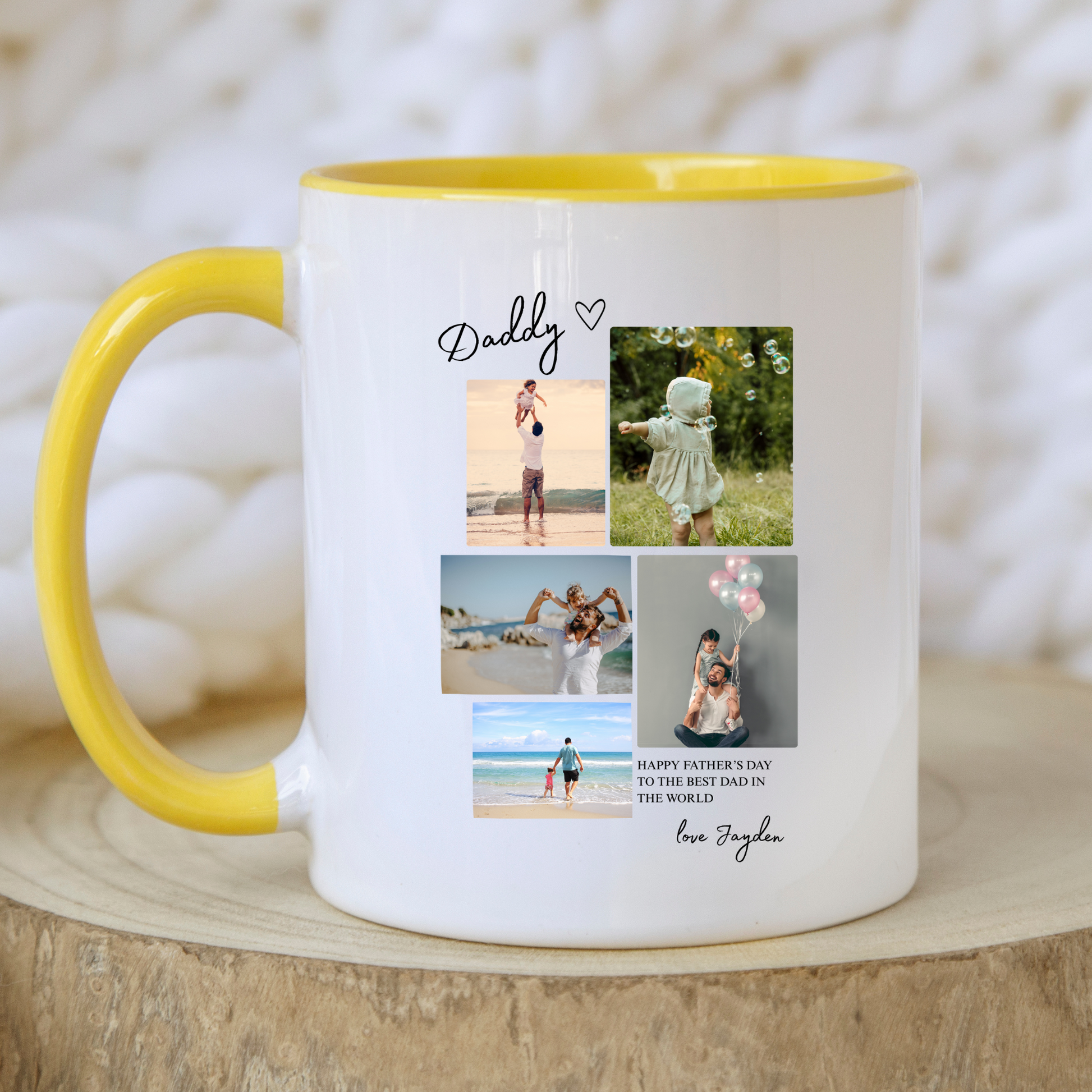 Daddy Mug with Photos. Dad Mug with photos. Photo Mug for Dad