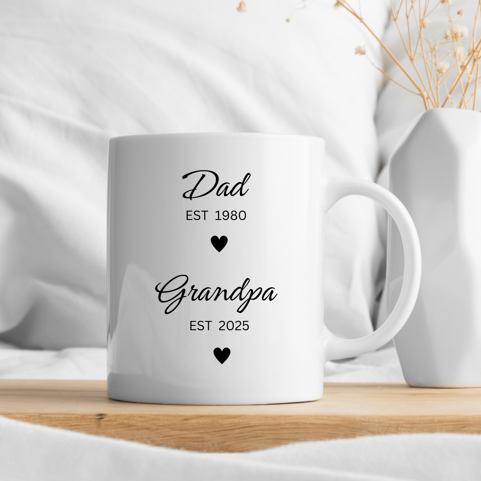 Dad To Grandpa Personalised Mug