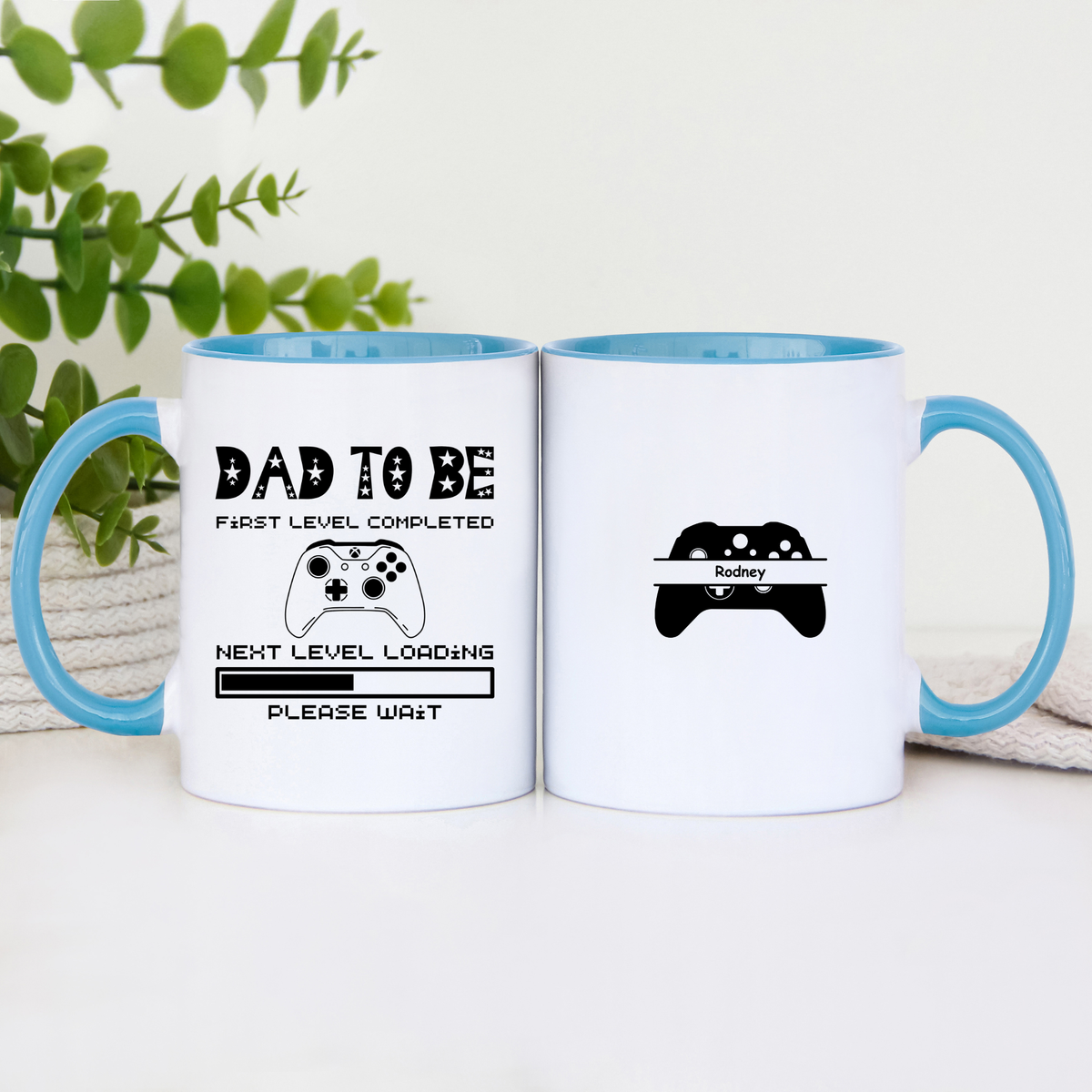 Personalised Dad to be mug Gamer Dad Mug