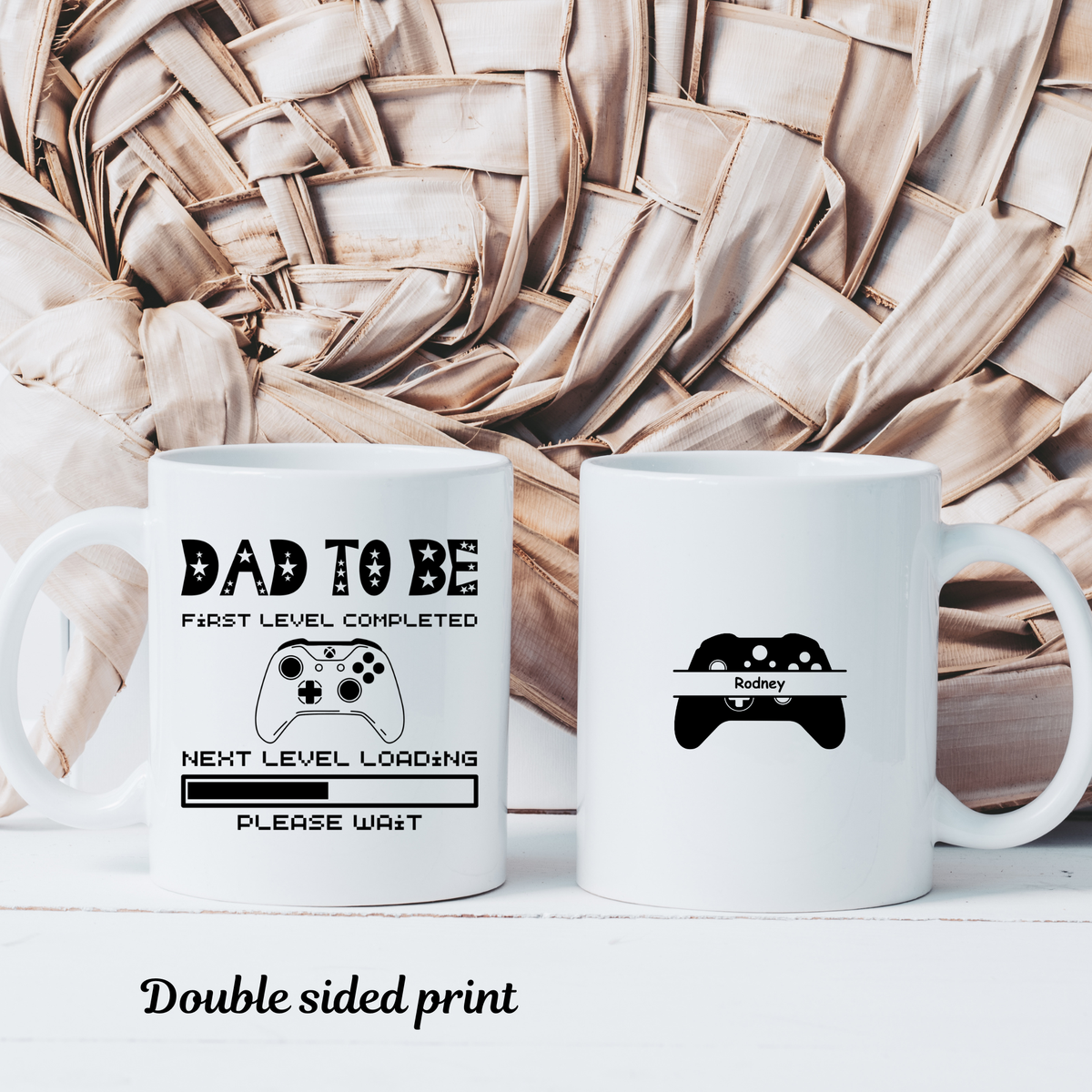Personalised Dad to be mug Gamer Dad Mug