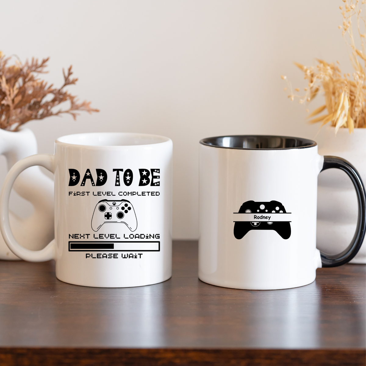 Personalised Dad to be mug Gamer Dad Mug