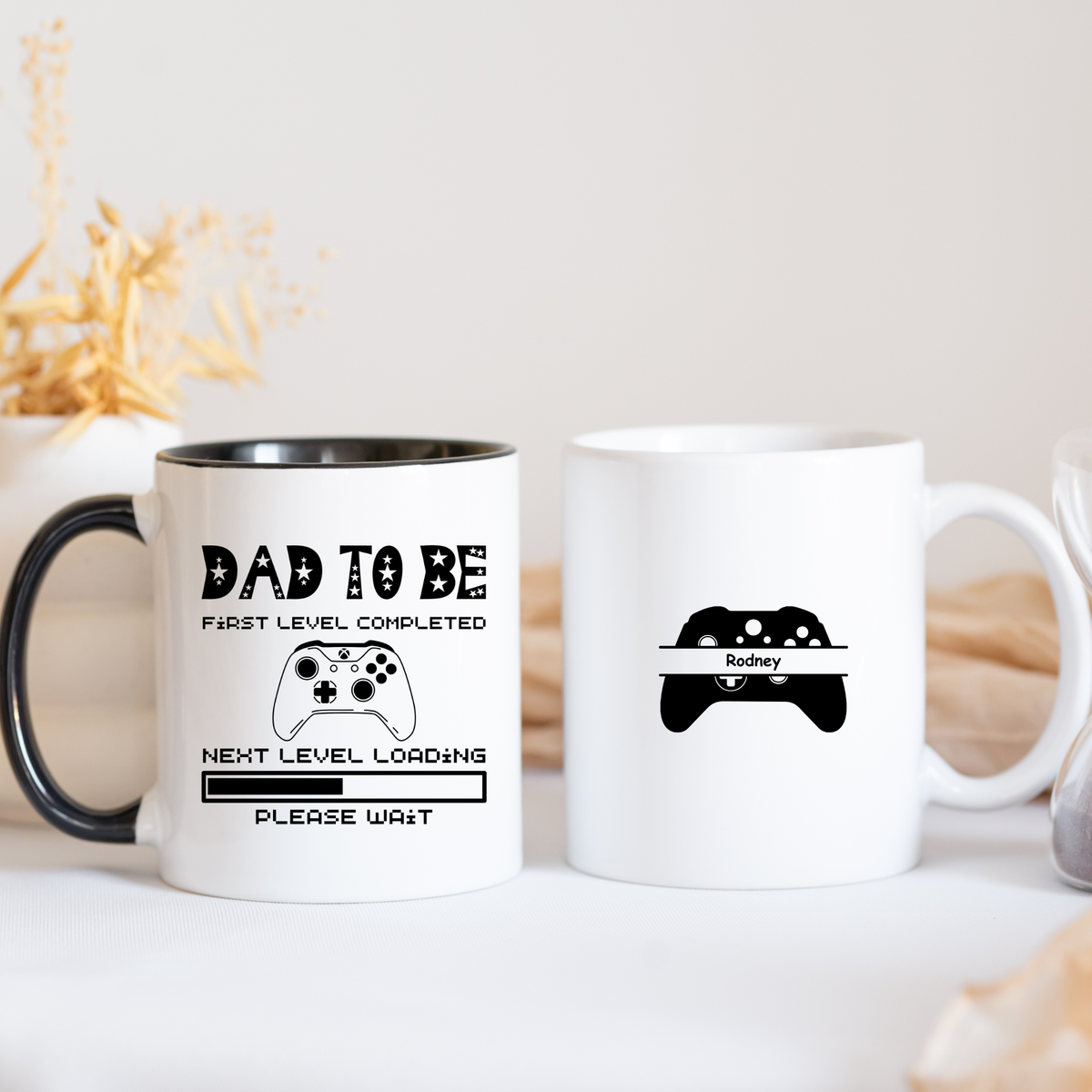 Personalised Dad to be mug Gamer Dad Mug