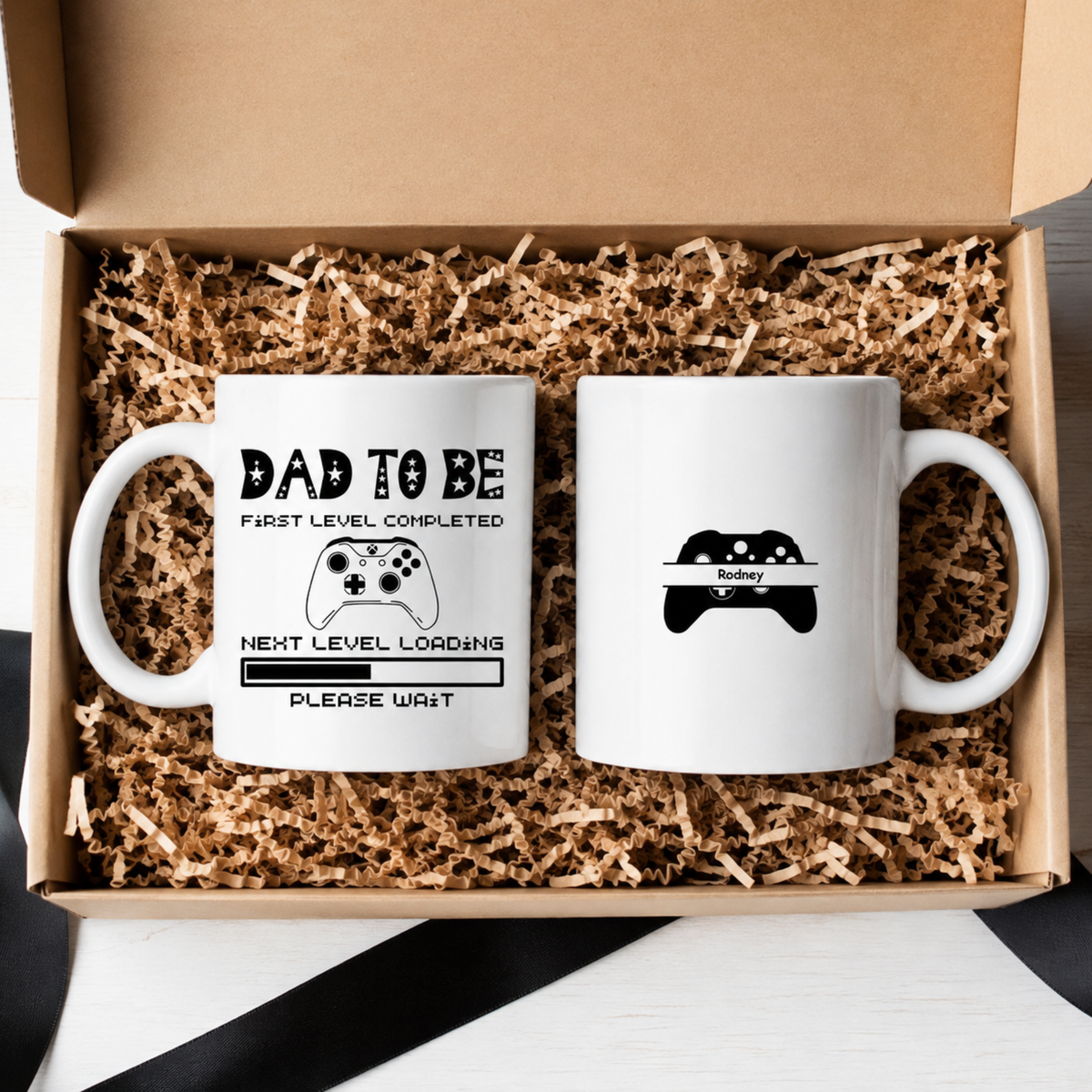 Personalised Dad to be mug Gamer Dad Mug