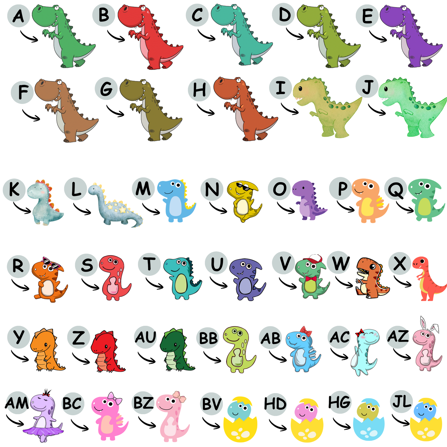 Character choices for the DADDYSAURUS Mug