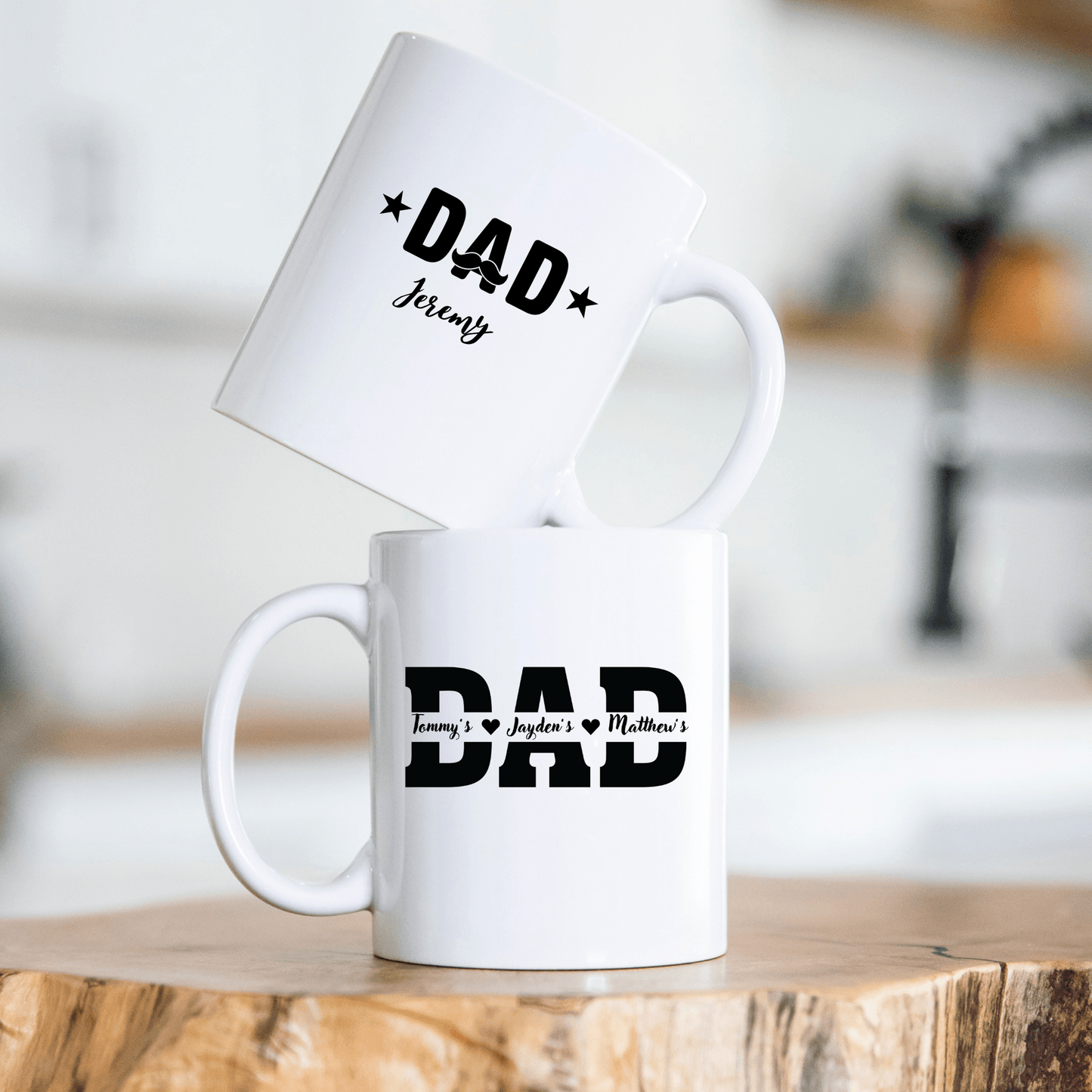 Personalised Dad Mug with kids names