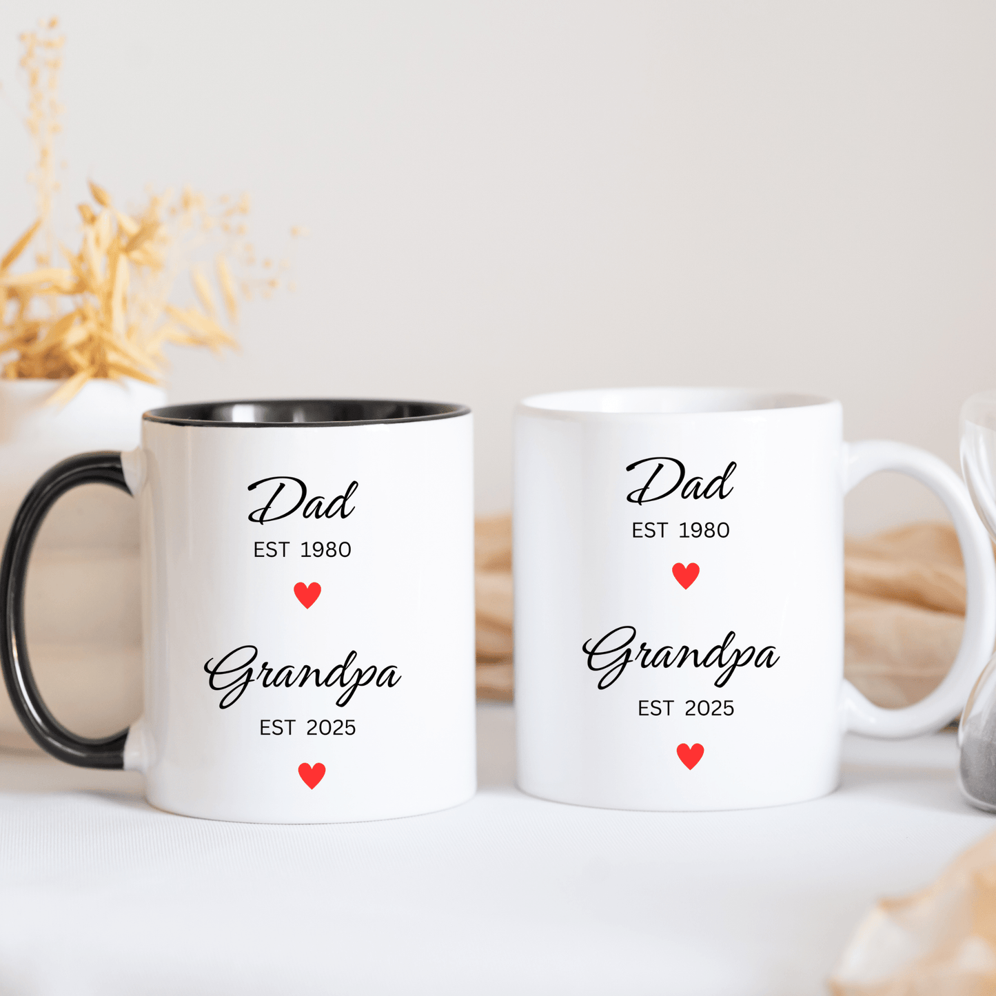 Dad To Grandpa Personalised Mug