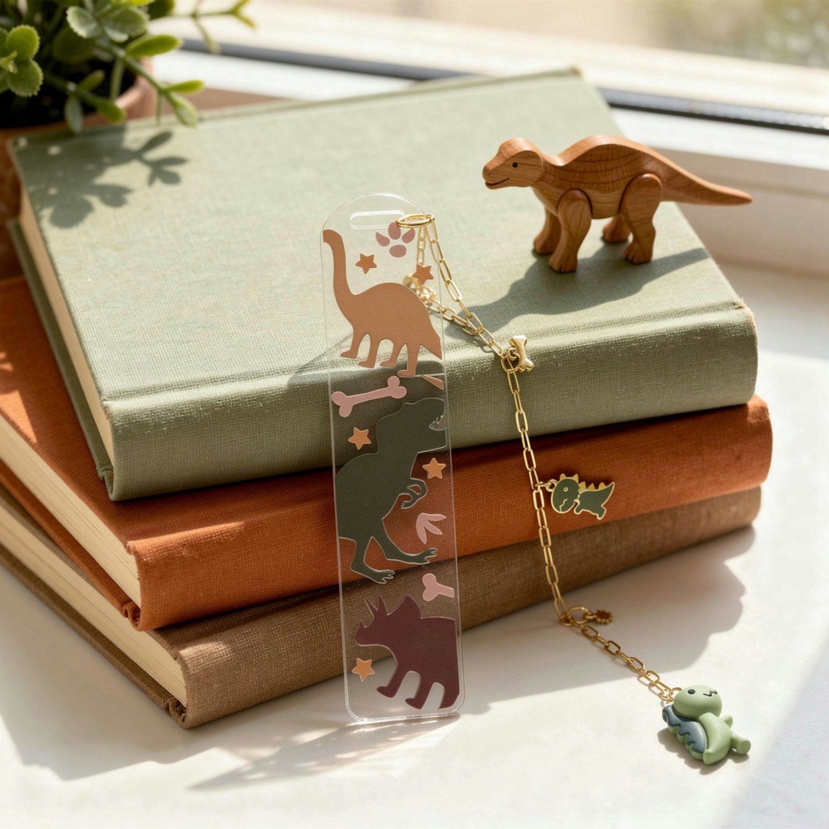 Dinosaur Bookmark for Kids . Dino Bookmark .  Dinosaur Lover Gift . Dinosaur Lover Bookmark for Kids