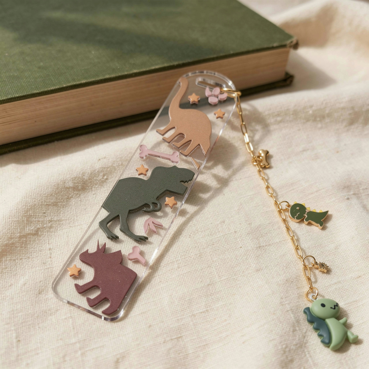 Dinosaur Bookmark for Kids . Dino Bookmark .  Dinosaur Lover Gift . Dinosaur Lover Bookmark for Kids