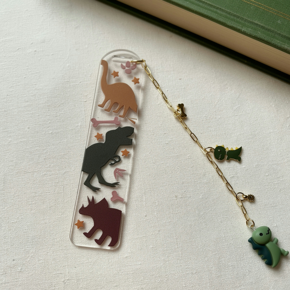 Dinosaur Bookmark for Kids . Dino Bookmark .  Dinosaur Lover Gift . Dinosaur Lover Bookmark for Kids