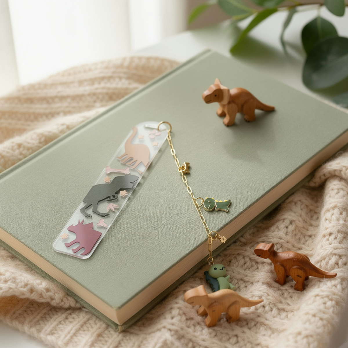 Dinosaur Bookmark for Kids . Dino Bookmark .  Dinosaur Lover Gift . Dinosaur Lover Bookmark for Kids