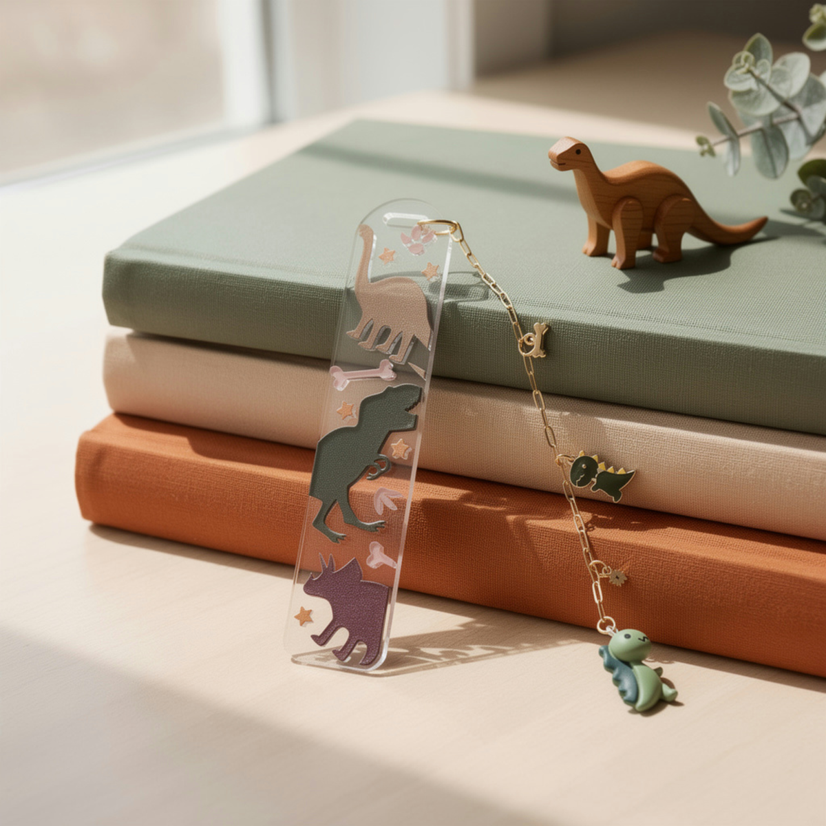 Dinosaur Bookmark for Kids . Dino Bookmark .  Dinosaur Lover Gift . Dinosaur Lover Bookmark for Kids