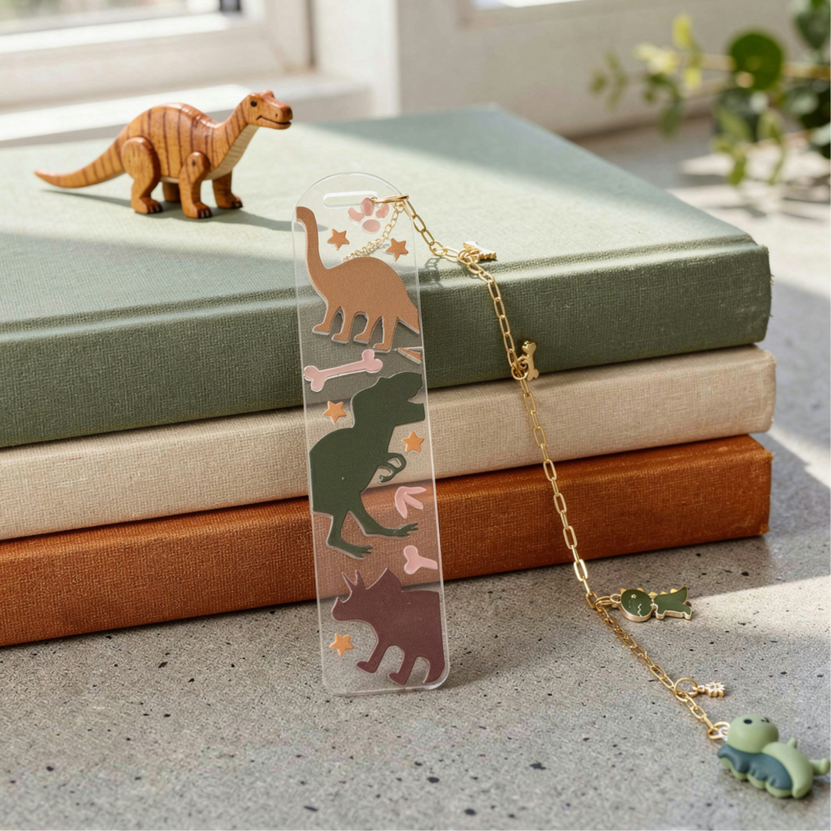 Dinosaur Bookmark for Kids . Dino Bookmark .  Dinosaur Lover Gift . Dinosaur Lover Bookmark for Kids