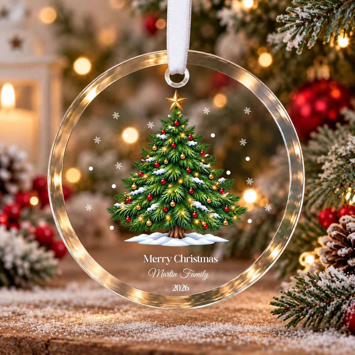 Personalised Christmas Ornament, Family Christmas Ornament Personalised Family Custom Family Christmas Ornament