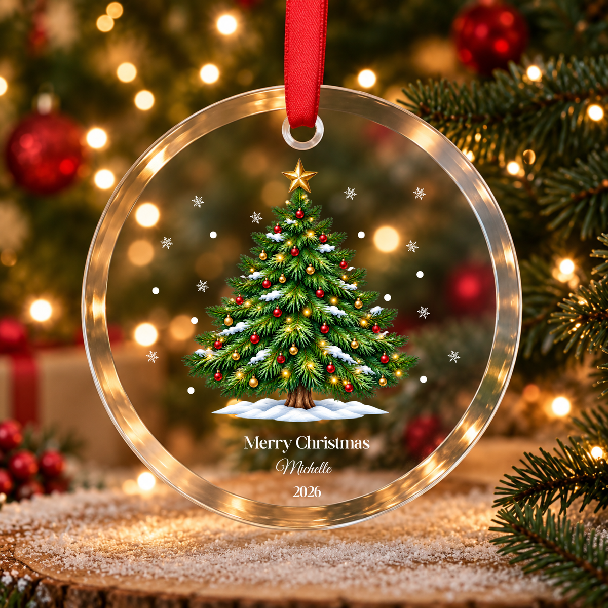 Personalised Christmas Ornament, Family Christmas Ornament Personalised Family Custom Family Christmas Ornament