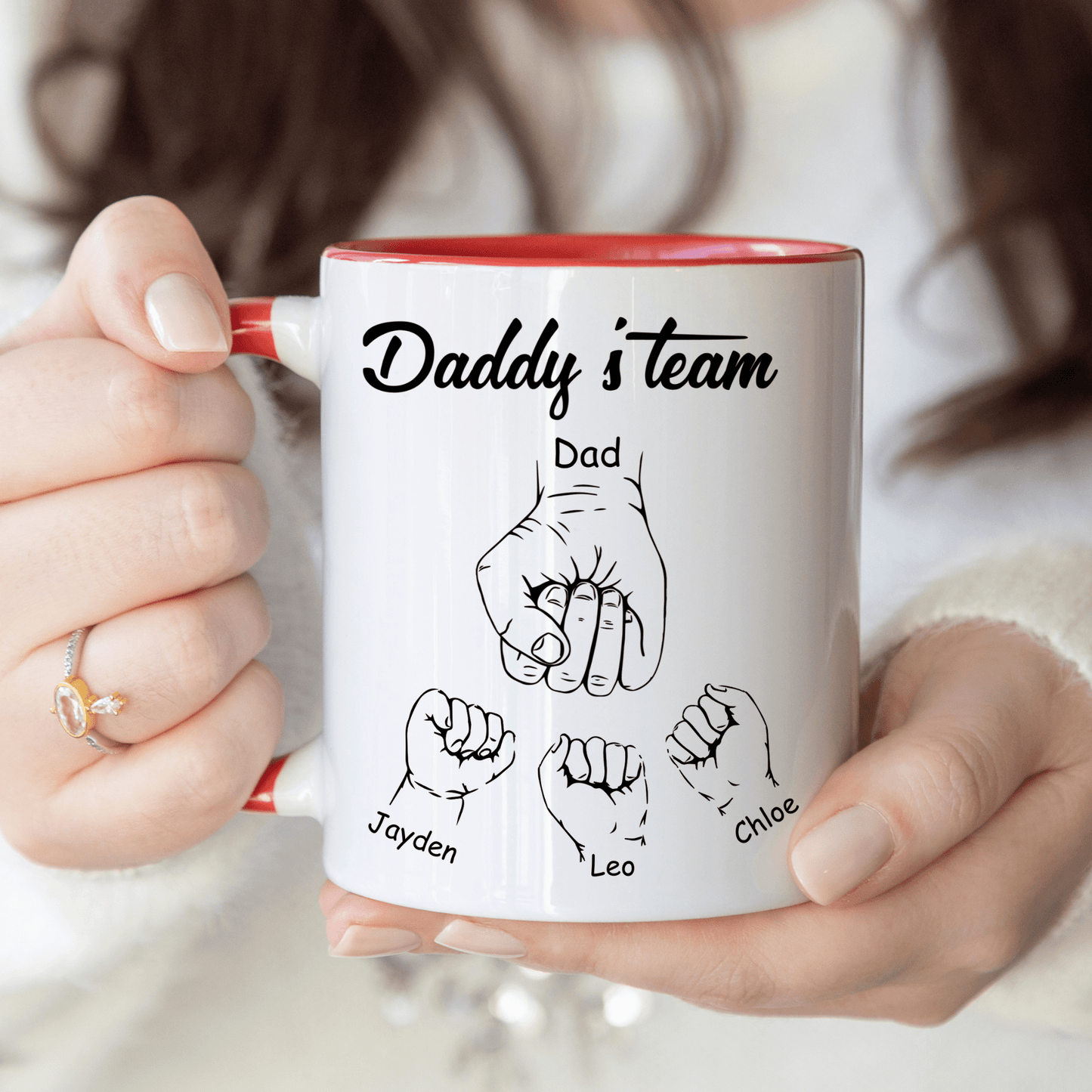 Fist bump daddys Team mug