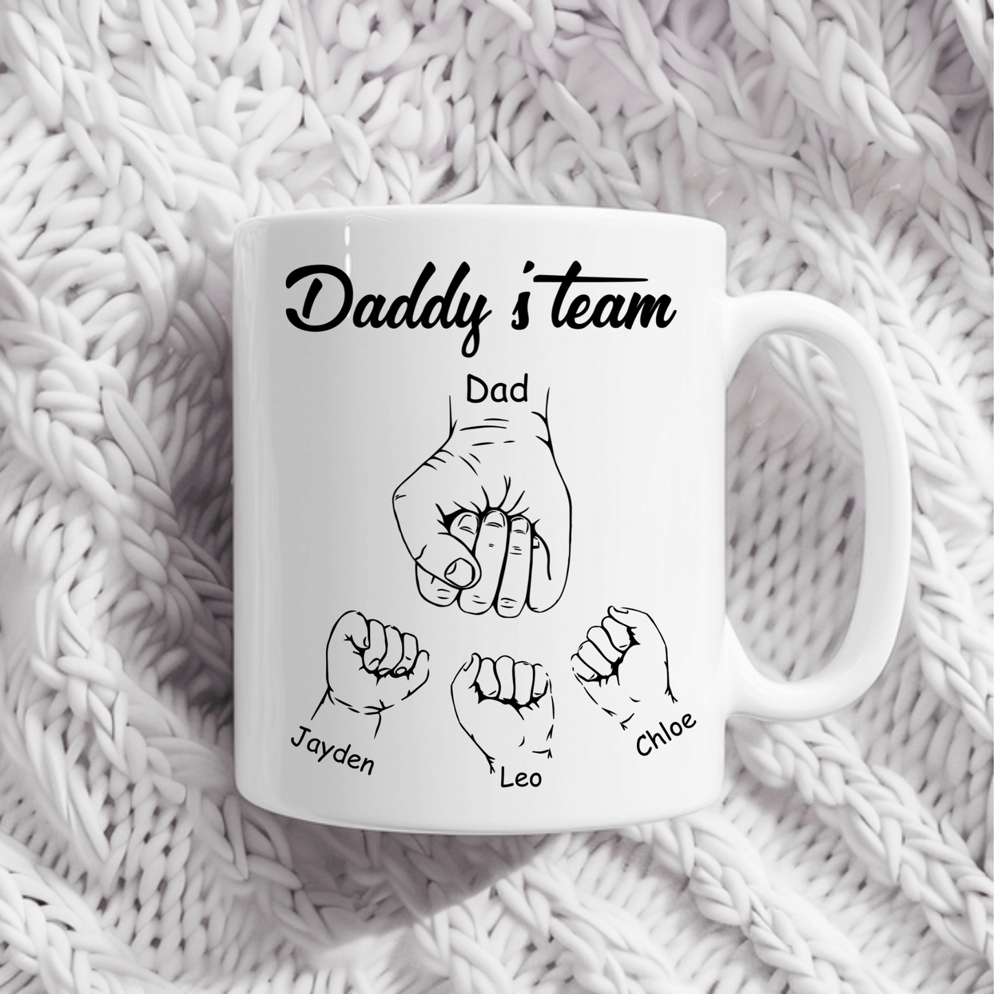 Fist bump daddys Team mug