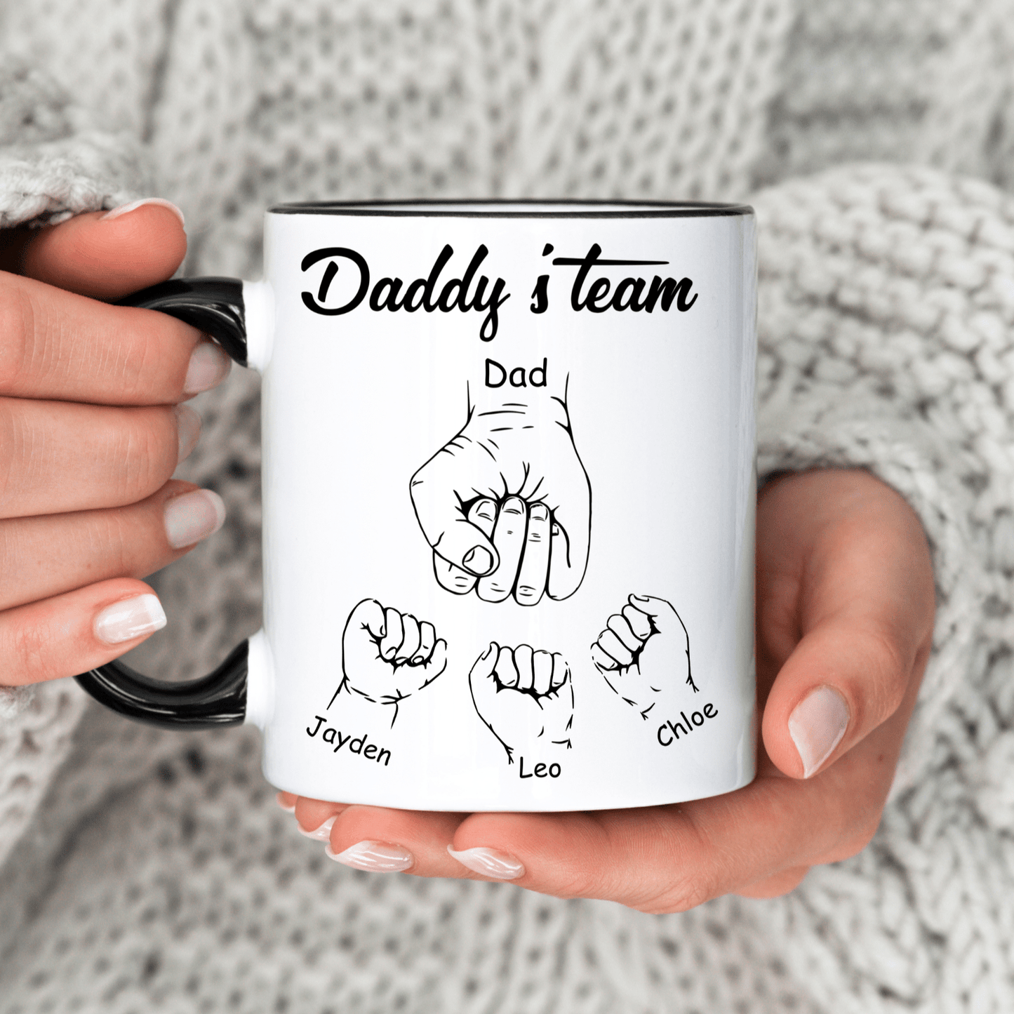 Fist bump daddys Team mug