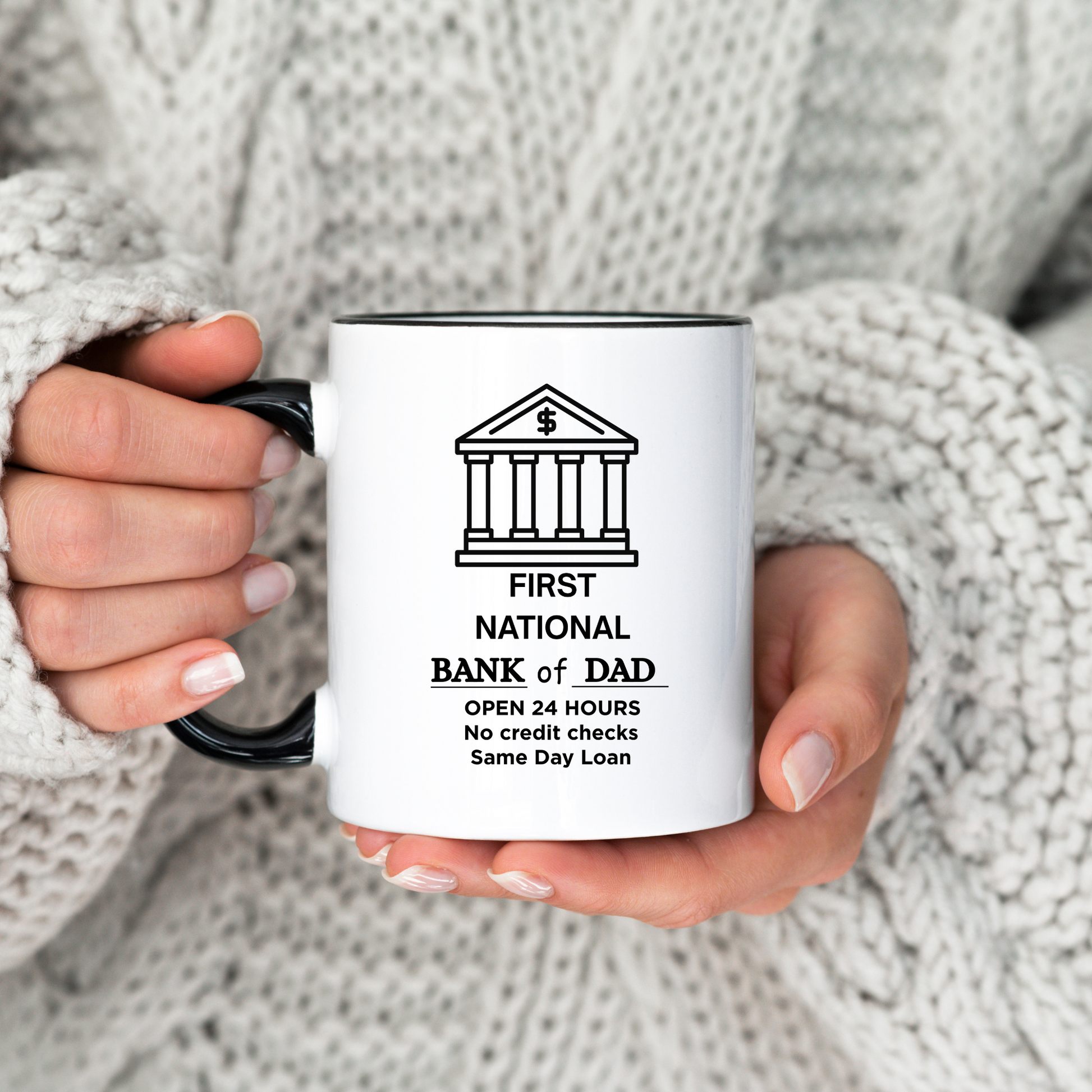 Bank of Dad Mug Funny Mugs for Dad from the kids