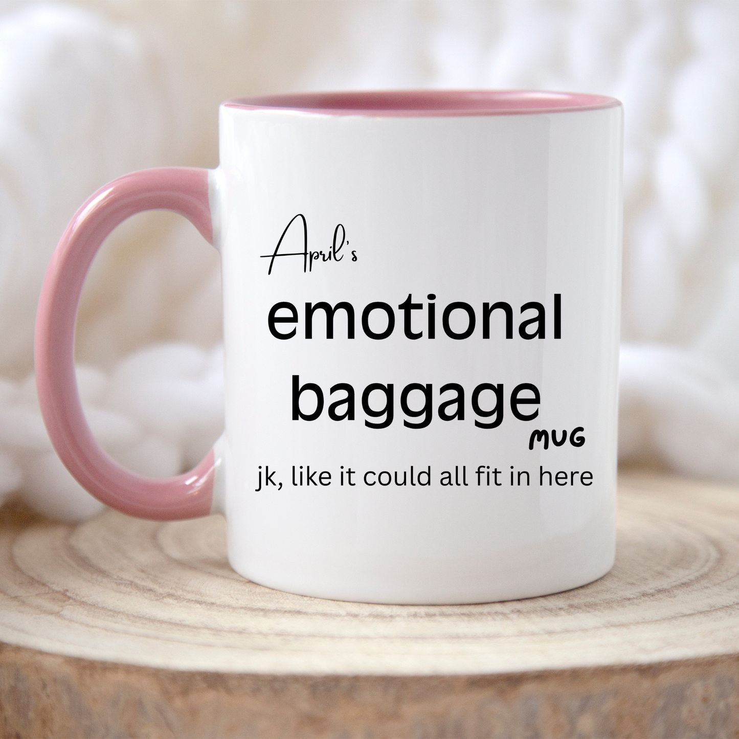 Emotional baggage mug. Secret Santa gift idea