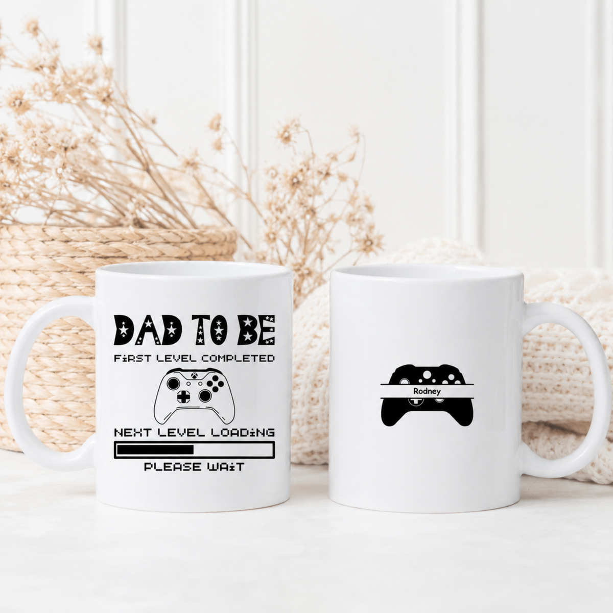 Personalised Dad to be mug Gamer Dad Mug