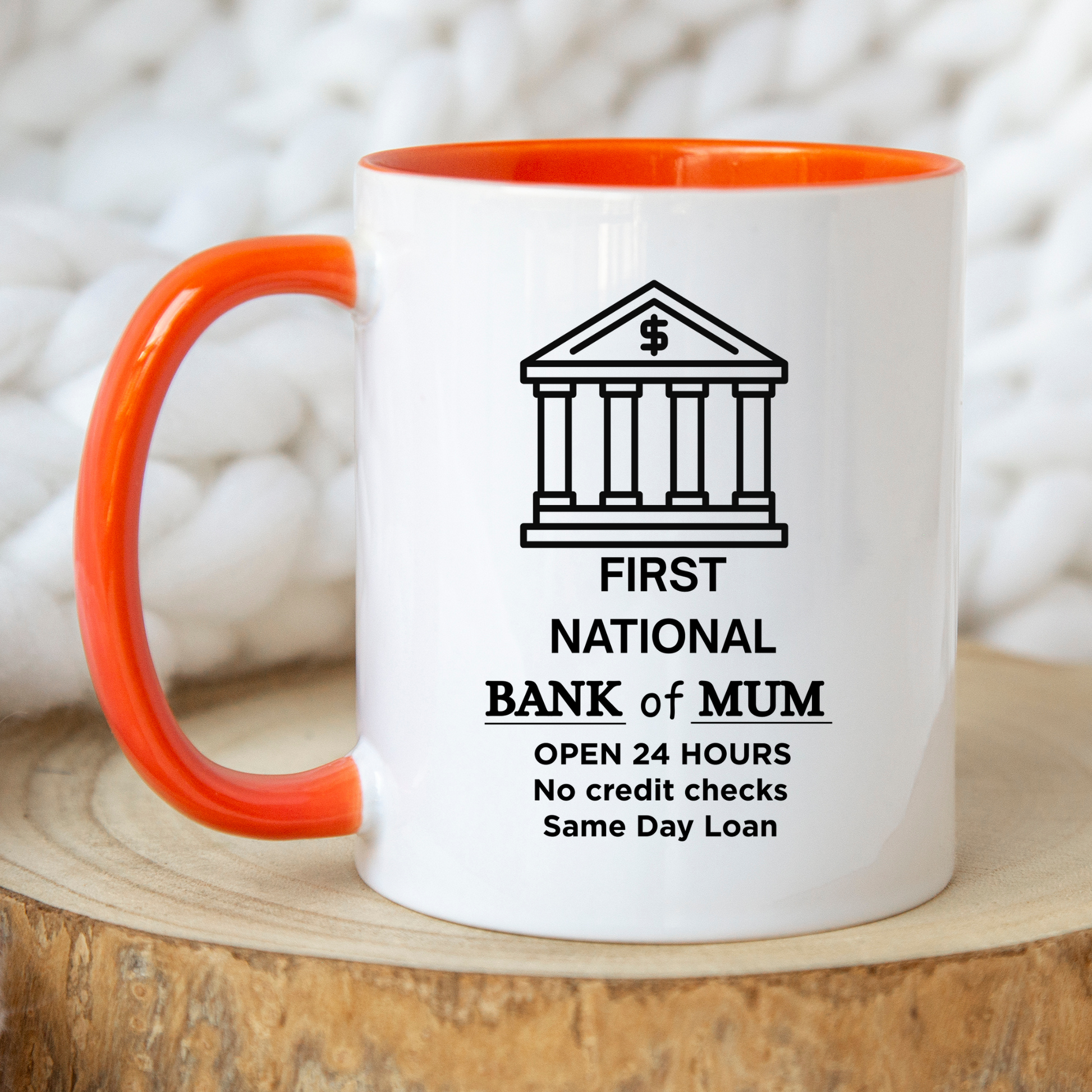Bank of Mum Mug Funny Mugs for Mum Funny Gift for Mum from the kids