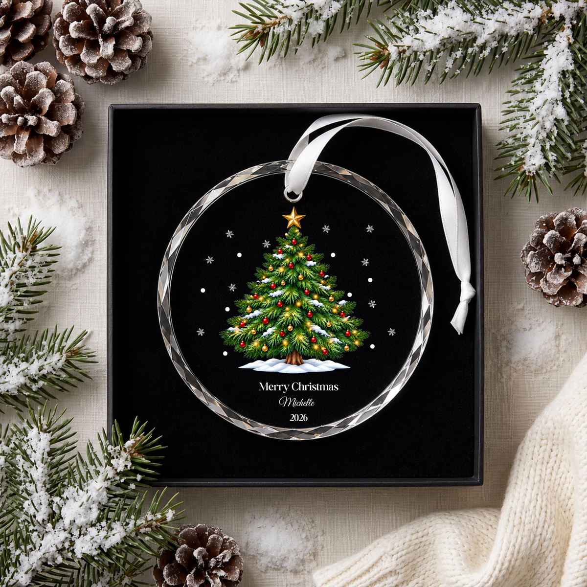 Personalised Christmas Ornament, Family Christmas Ornament Personalised Family Custom Family Christmas Ornament
