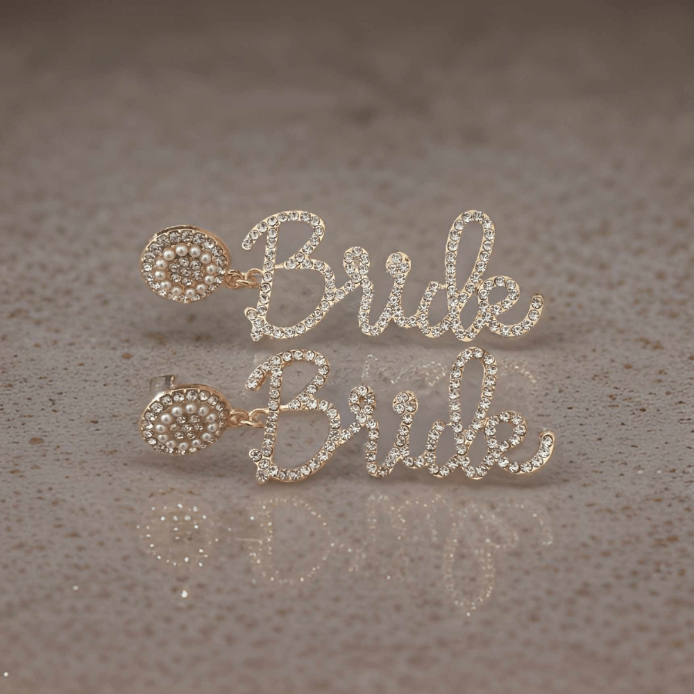 Gold Bride Earrings