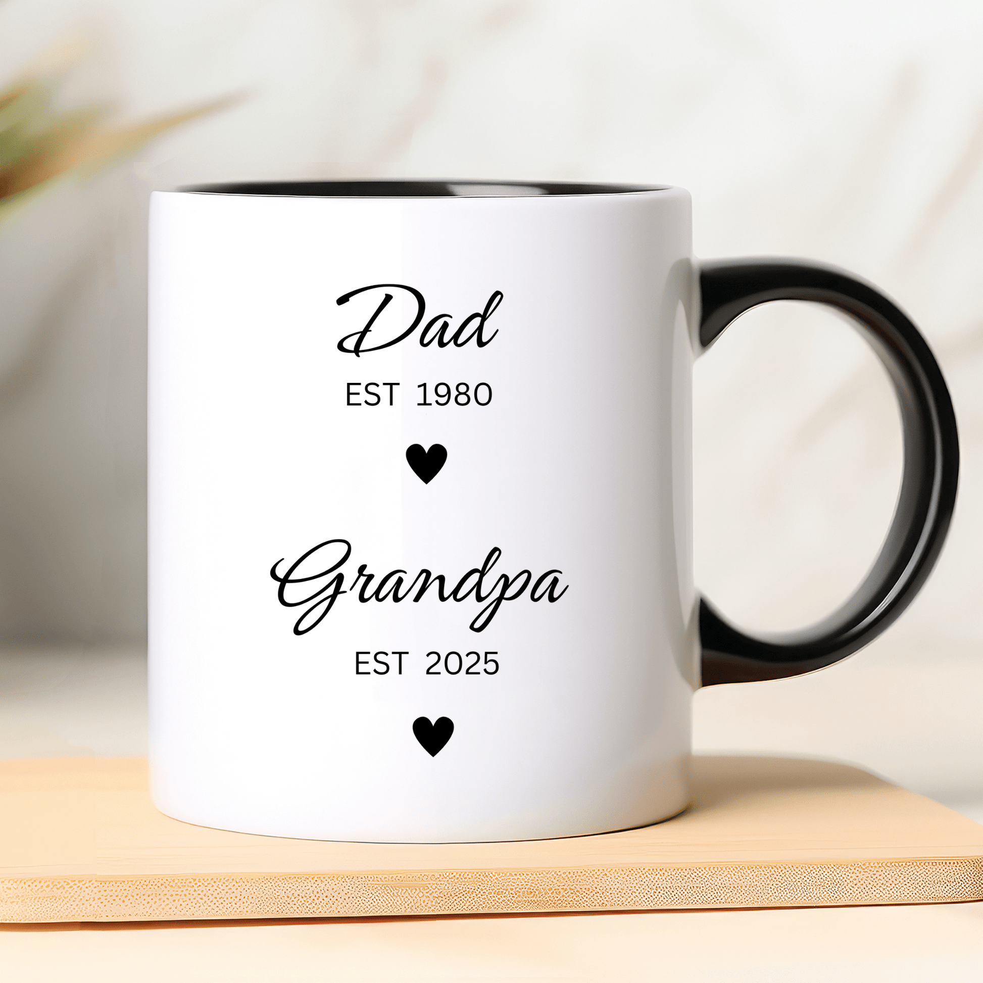 Dad To Grandpa Personalised Mug