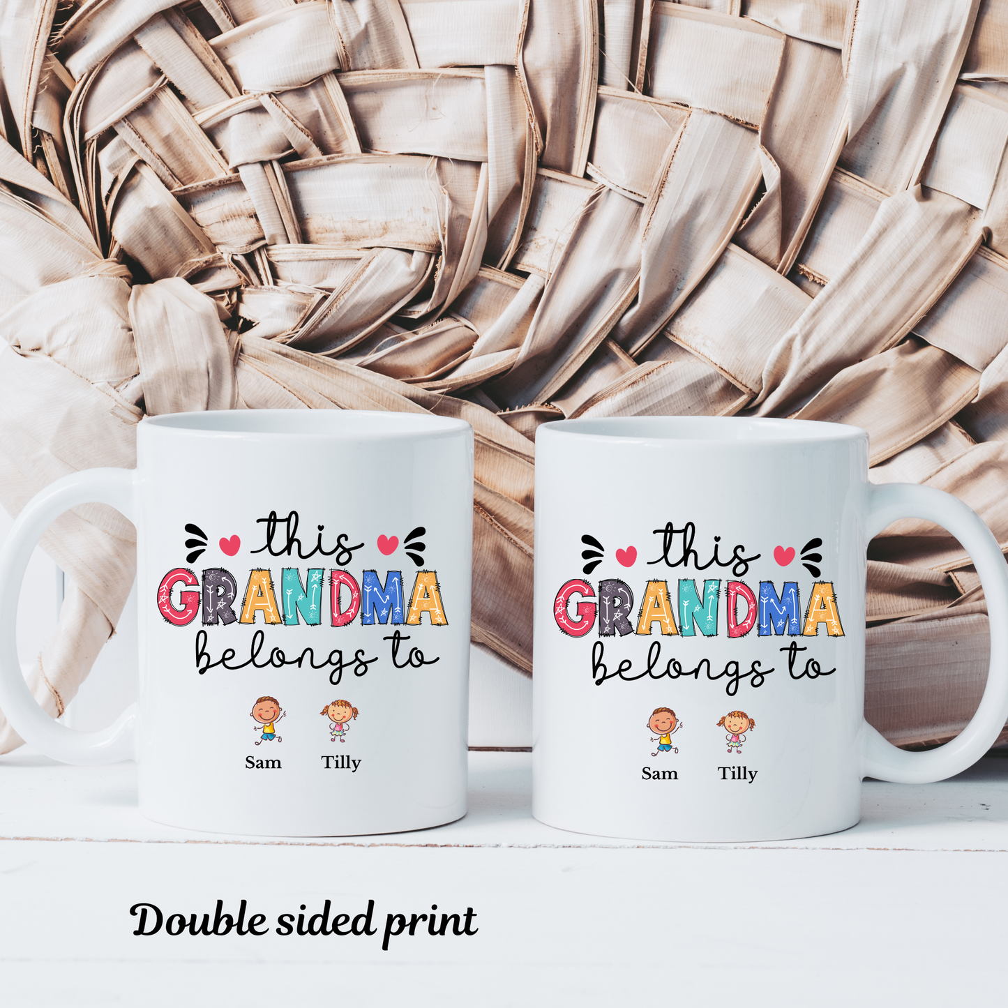 This Grandma Belongs To Mug. Personalised Grandma Mug with Grandkids Names. Grandma gift from grandkids Grandma Mug Custom Grandma Mug gifts