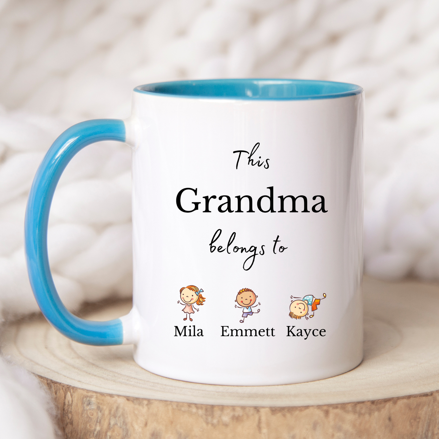 Personalised Grandma Mug with Grandkids Names • Custom Mug for Grandma • Grandma Gift from Grandkids • Gift for Grandma Personalised Gift