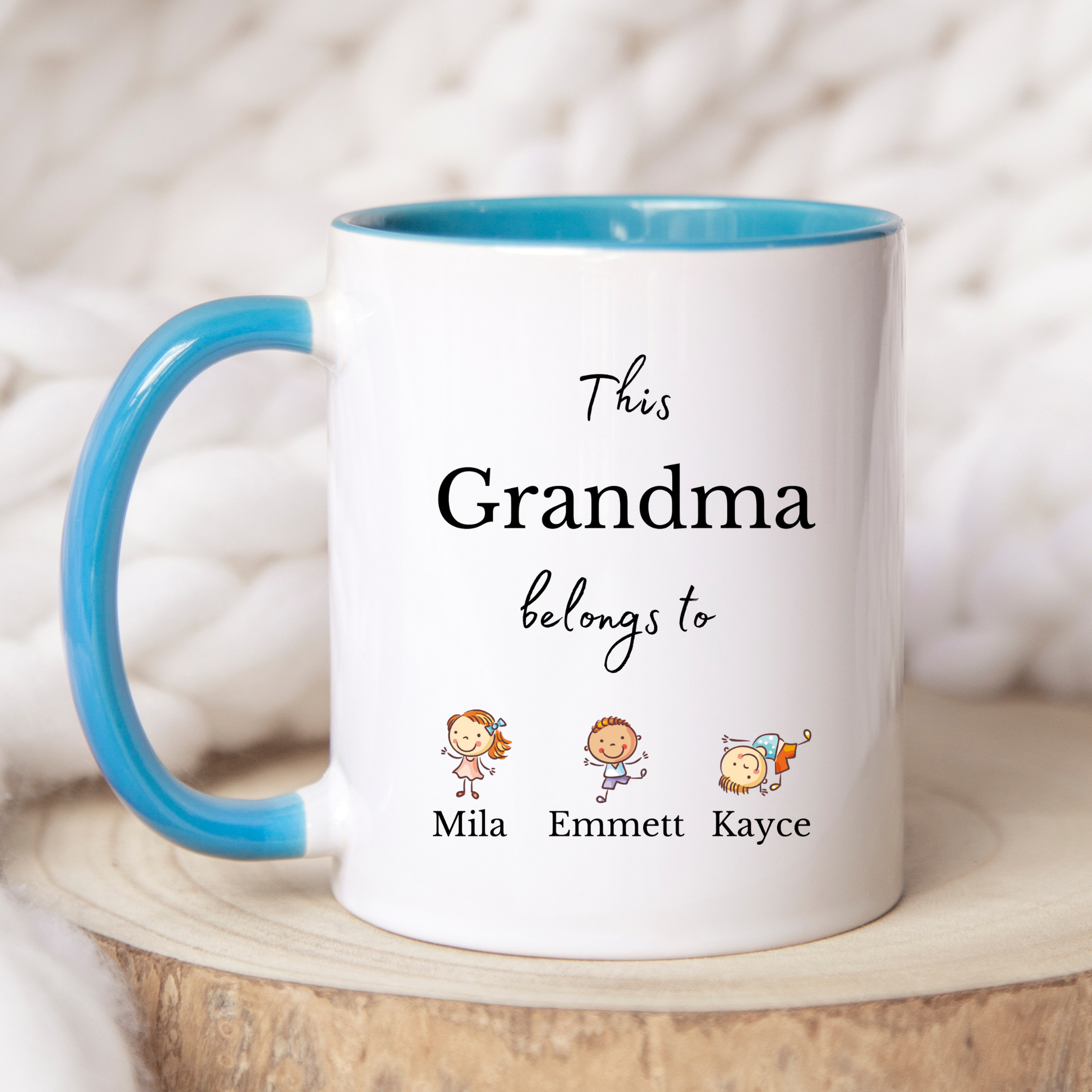 Personalised Grandma Mug with Grandkids Names • Custom Mug for Grandma • Grandma Gift from Grandkids • Gift for Grandma Personalised Gift