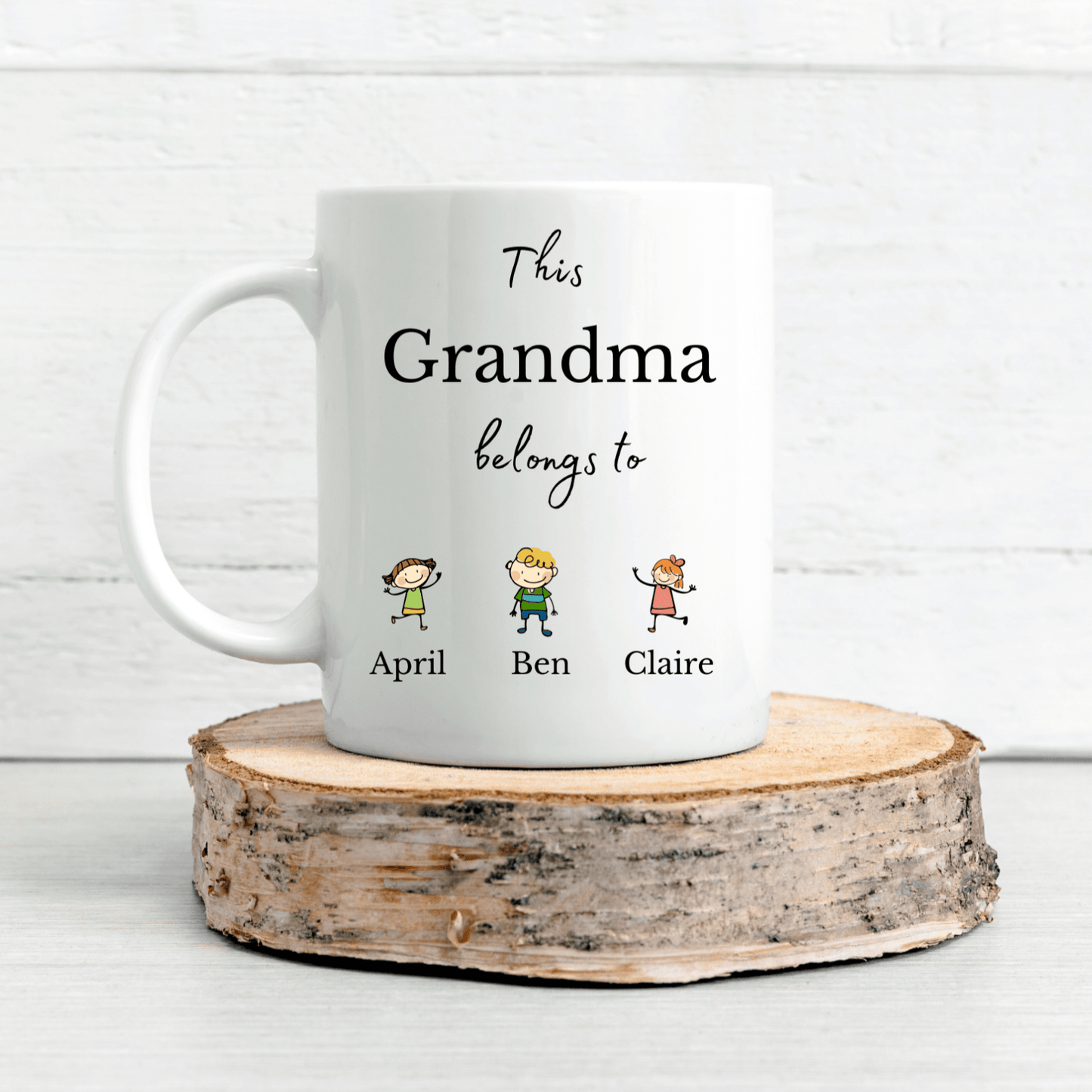 Grandma mug with grandkids names