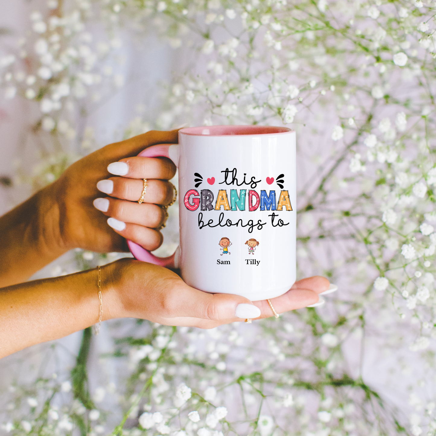 This Grandma Belongs To Mug. Personalised Grandma Mug with Grandkids Names. Grandma gift from grandkids Grandma Mug Custom Grandma Mug gifts