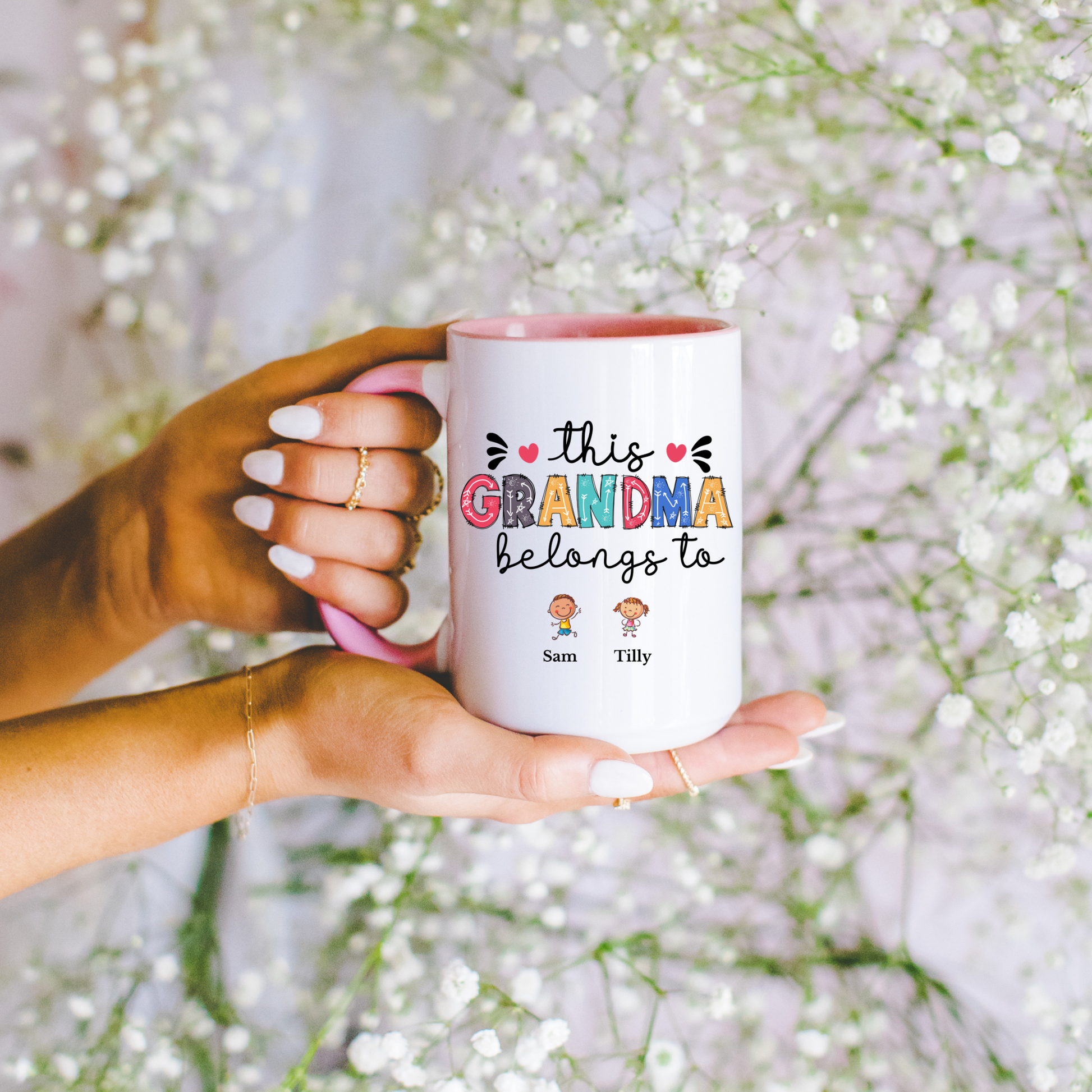 This Grandma Belongs To Mug. Personalised Grandma Mug with Grandkids Names. Grandma gift from grandkids Grandma Mug Custom Grandma Mug gifts