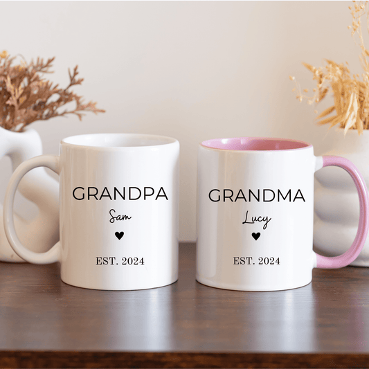 Personalised Grandma & Grandpa Mug