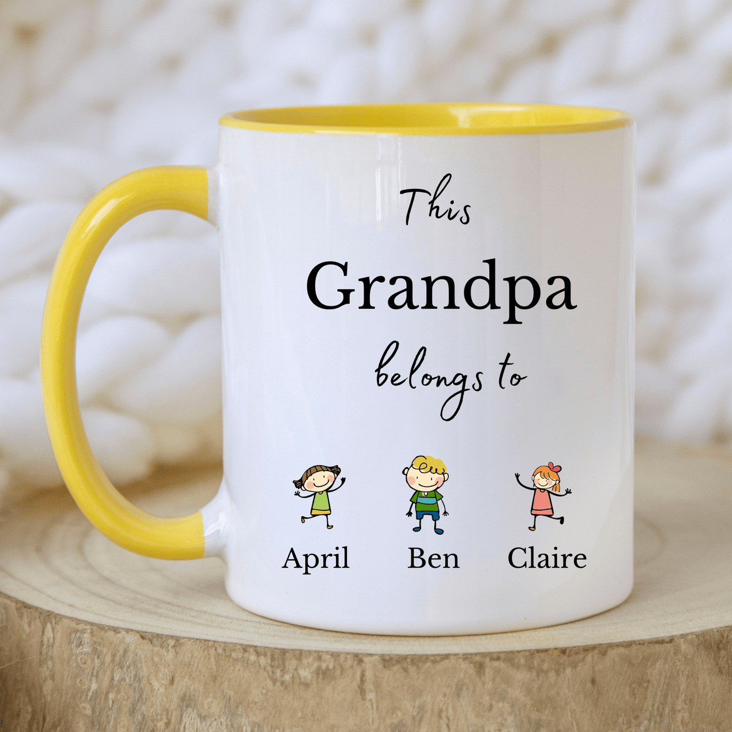 Grandpa Mug with Grandkids Names