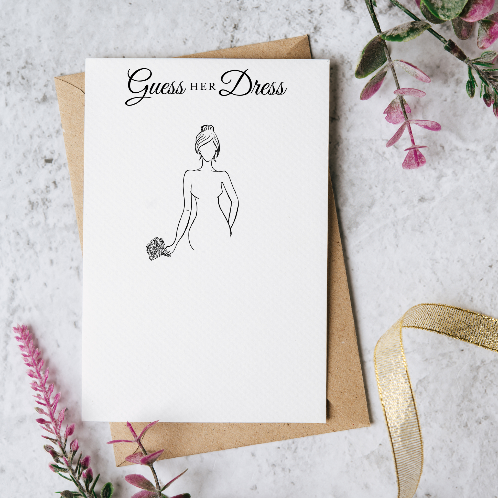 Guess the Dress Bridal Shower Game PRINTED Bridal Shower Game  Australia