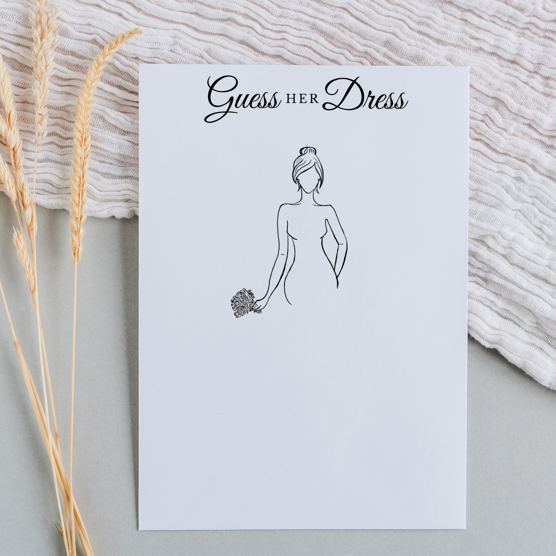Guess the Dress Bridal Shower Game PRINTED Bridal Shower Game  Australia
