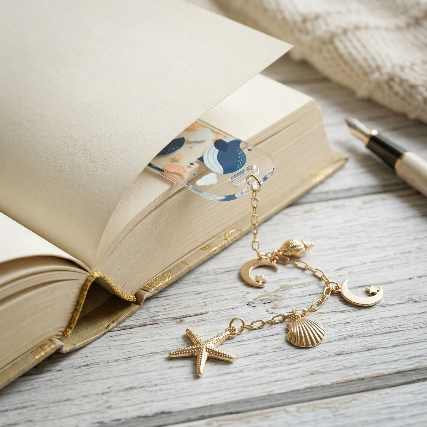 Ocean Whale Acrylic Bookmark