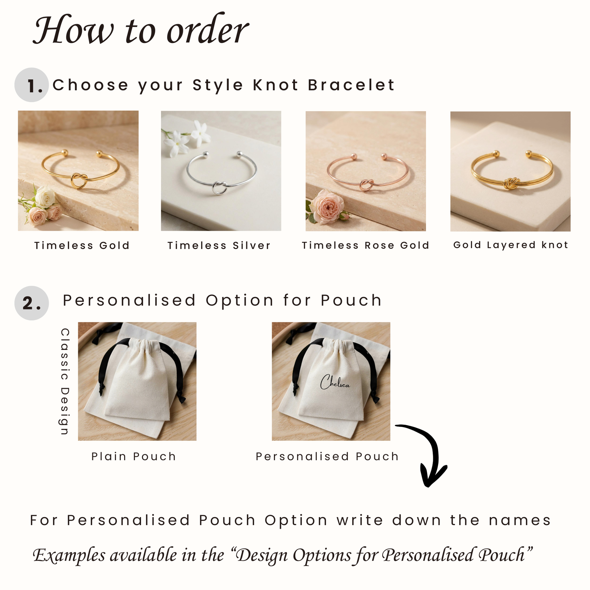 How to order your Knot Bracelet Bridesmaid proposal I couldn't tie the knot without you